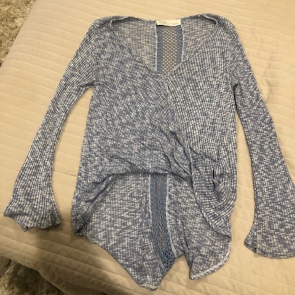 Light Blue Long Sleeve Vintage Havana Shirt - Size M